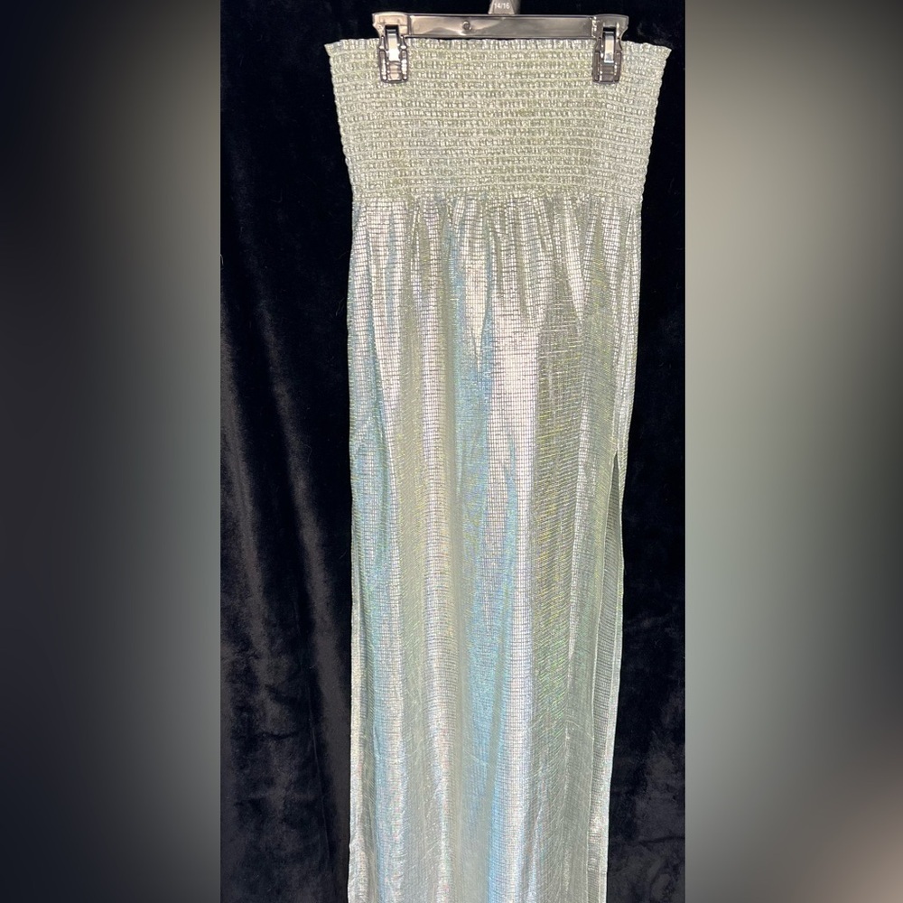 💚💚 KURT GEIGER SHOREDITCH GREEN/SILVER MAXI DRESS-SZ S💚💚NWT - Picture 15 of 17